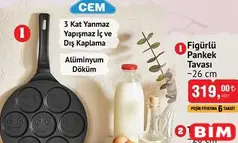 CEM FİGÜRLÜ PANKEK TAVASI 20 CM